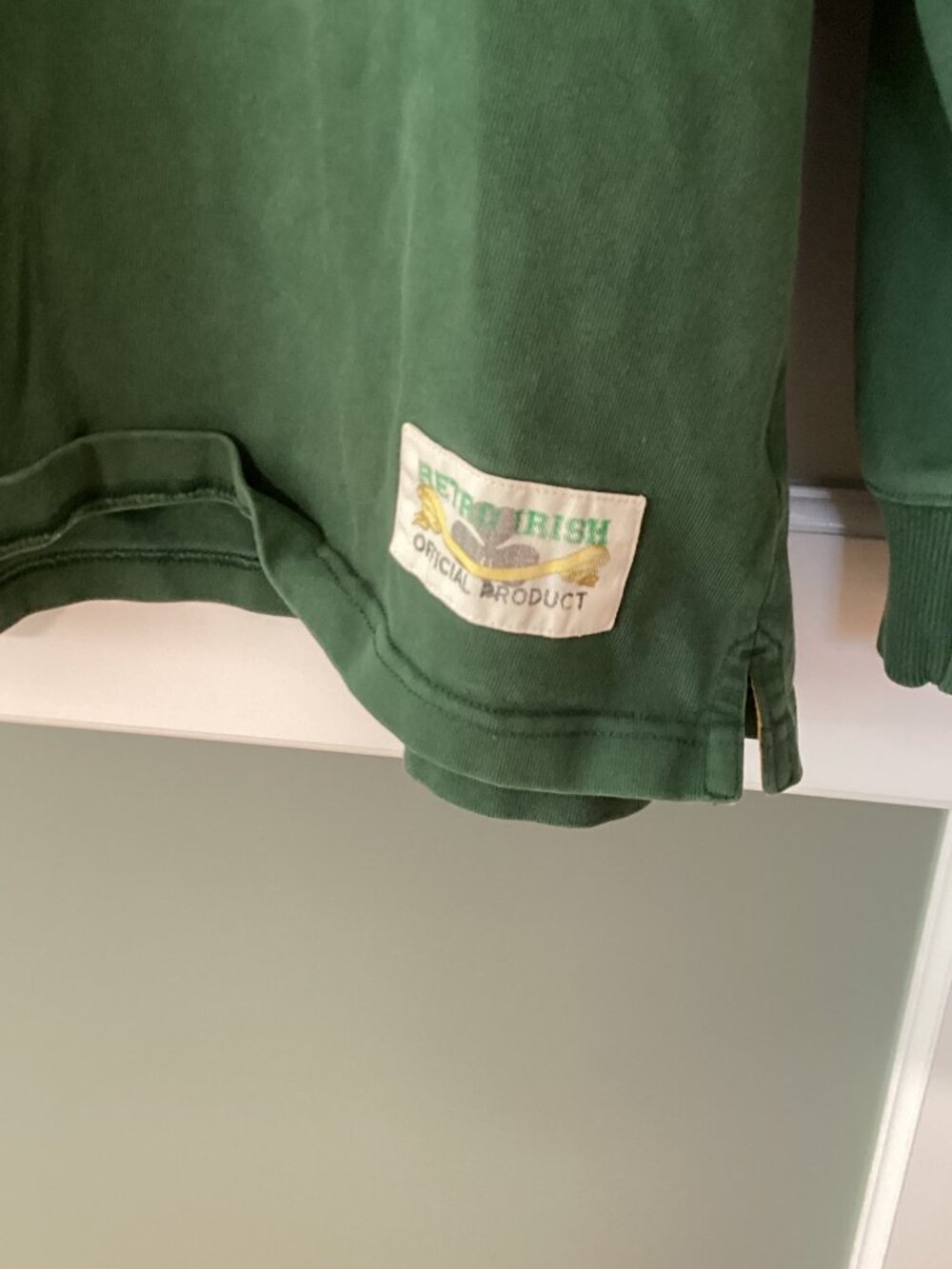 Retro Irish Heritage Collection Ireland Rugby Shirt Green Mens Long Sleeve -XXL - Picture 7 of 13